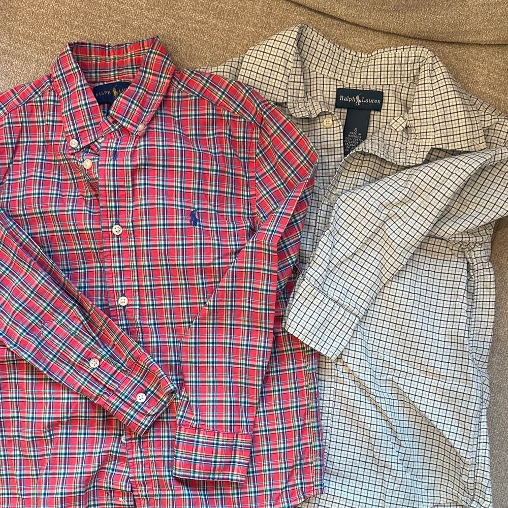 Ralph Lauren long sleeve size 6 Boy Dress Shirts